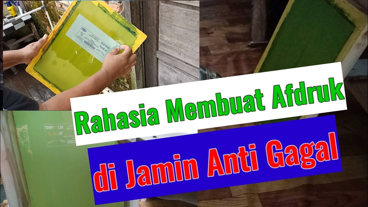 Tutorial cara membuat Afdruk Sablon Plastik
