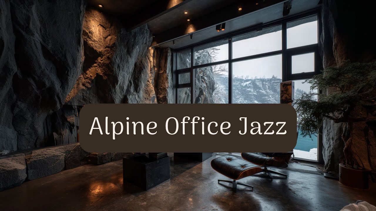 Work & Relax in the Alps | 3 Hours of Cozy Jazz by the Fire 🔥 