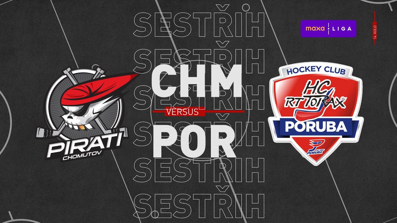 SESTŘIH 14. kolo Maxa liga: Piráti Chomutov - HC RT Torax Poruba 4:3