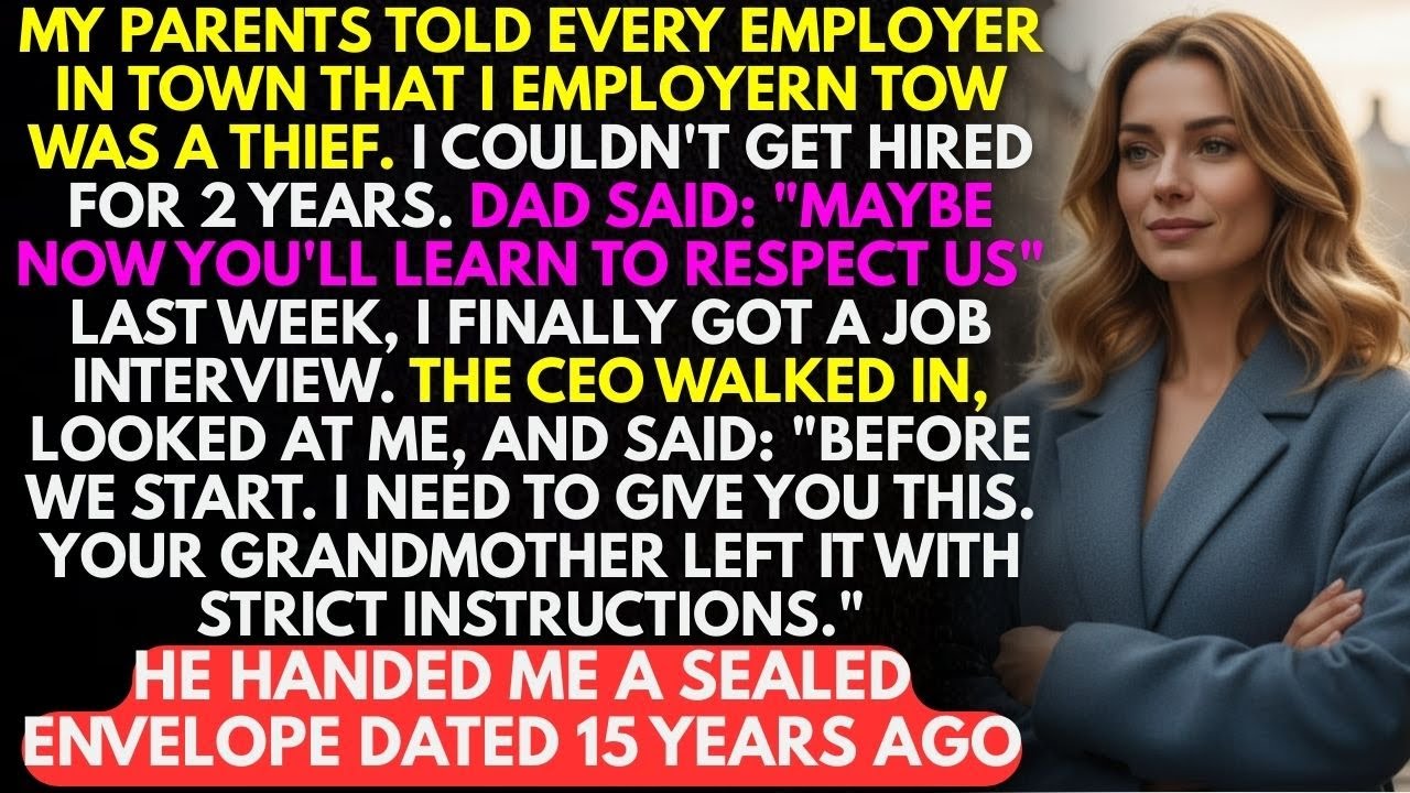 My Parents Told Every Employer I Was A Thief—Grandma Had Already Prepared For That