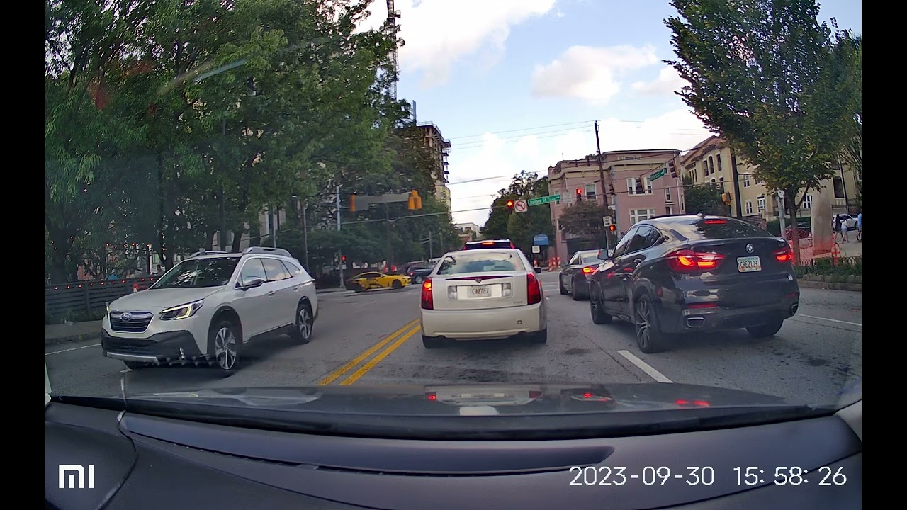 Driving within Atlanta - Midtown, Downtown and I85 to ATL Airport