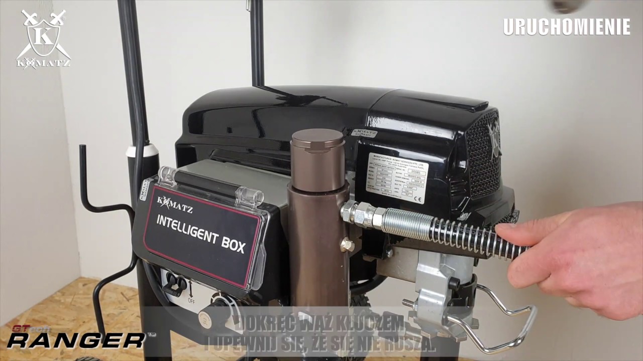 KOMATZ GTech Ranger Agregat do gładzi - uruchomienie