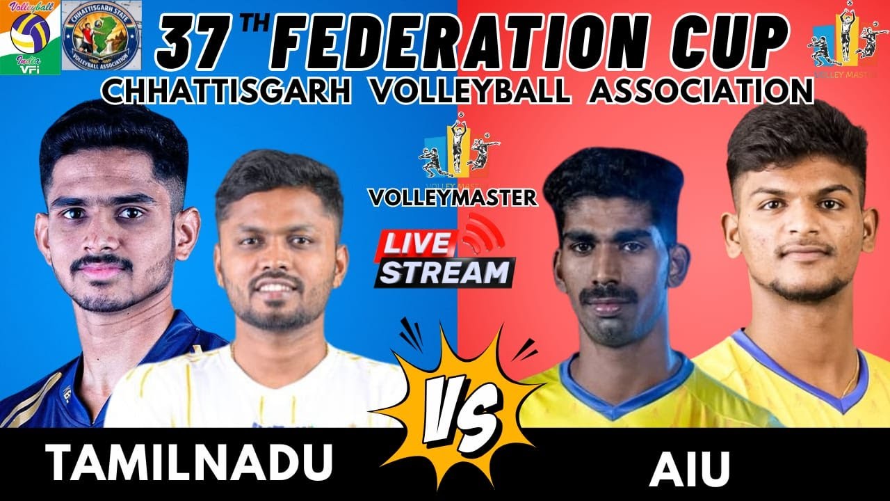 DAY-3|MEN| TAMILNADU  VS INDIAN UNIVERSITY | 37TH FEDERATION CUP VOLLEYBALL RAIPUR 2026
