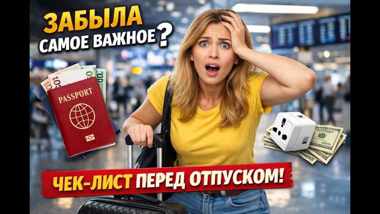 Что взять с собой в путешествие ✈️ Чек-лист, который спасёт отпуск