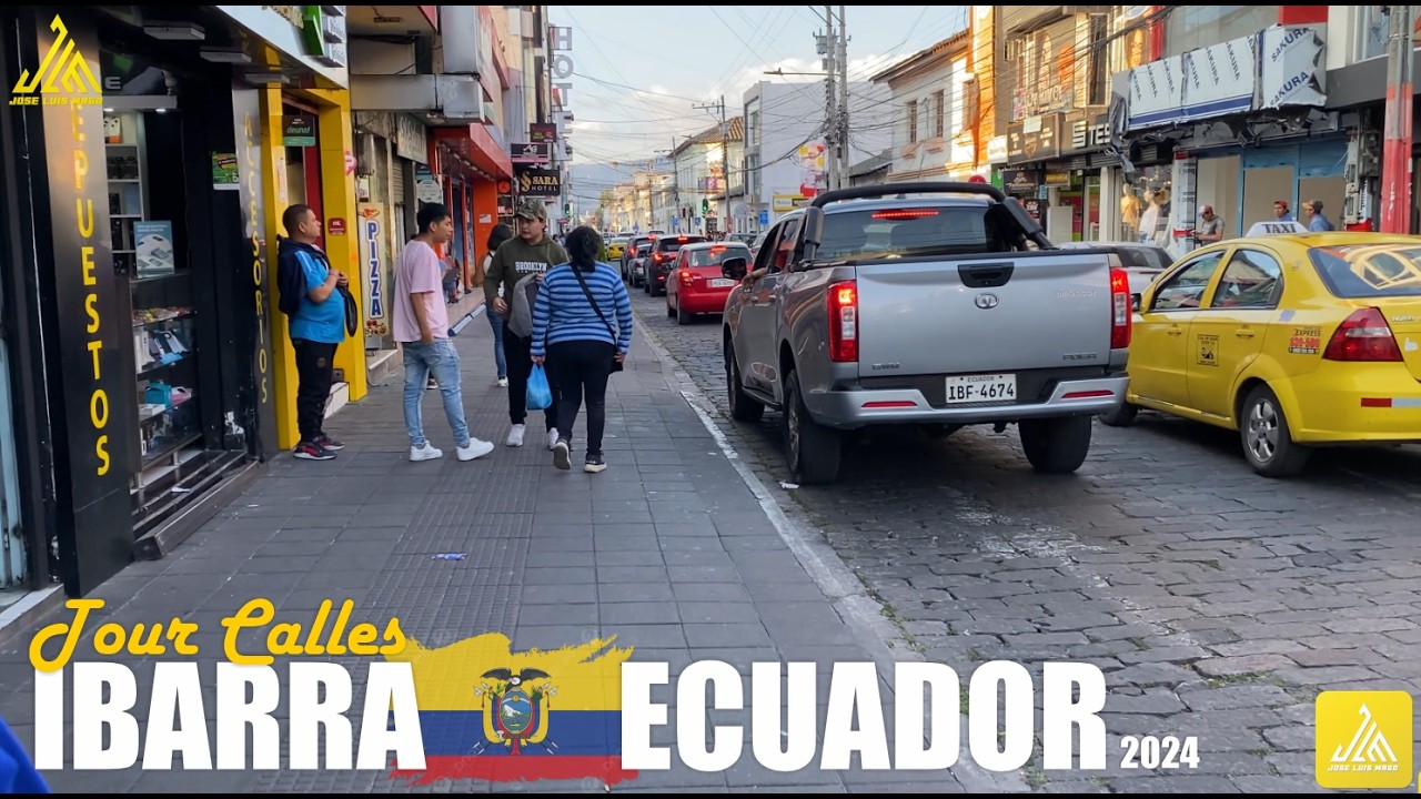 🔴⚪️  Ibarra Ecuador | Tour CALLES DE IBARRA 2024 4k #ibarra  #ecuador #tour