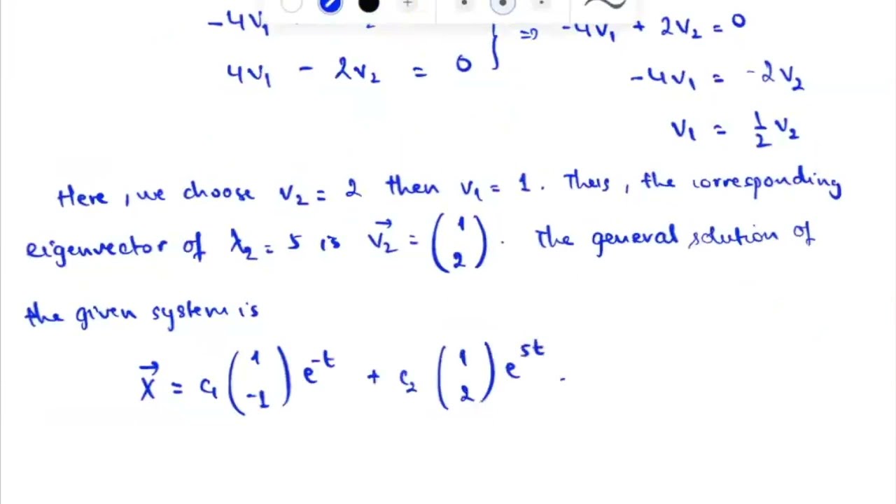 L21-part2: Linear Systems - Distinct Real Eigenvalues - MATH 316: ODEs