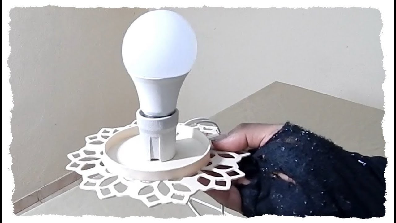 Aprenda fazer uma linda base para luminária de pvc