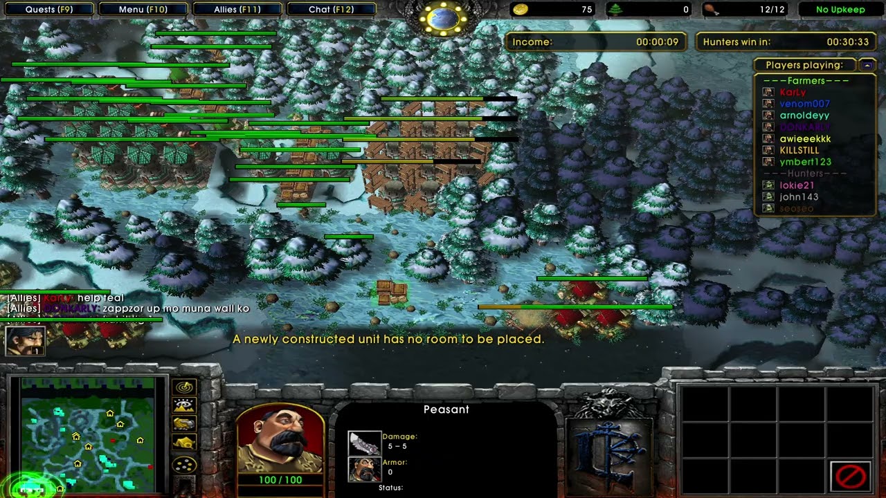Warcraft 3 - Farmer Vs Hunter #19