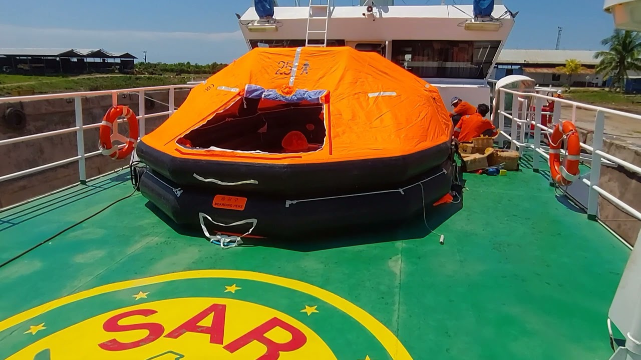 Bongkar Life Raft (Service)