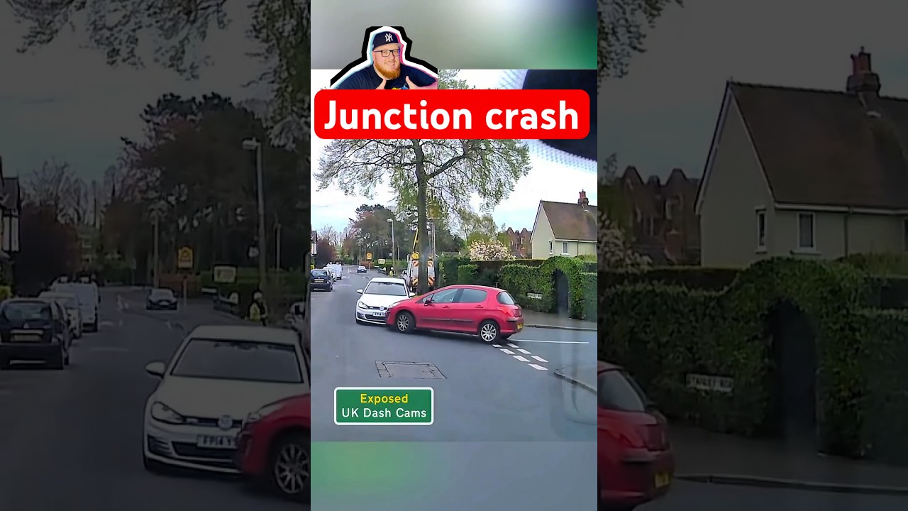 Driver exits a side road and collides with a car in this car crash that&rsquo;s caught on dashcam