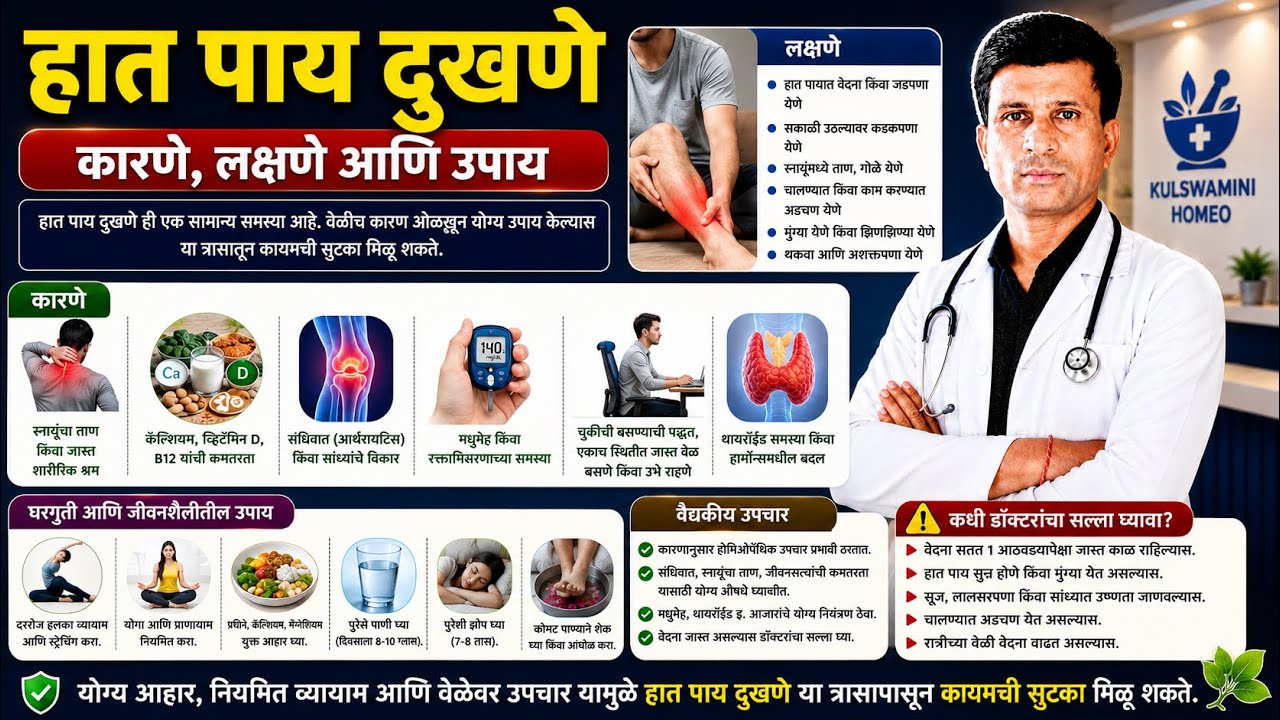 पाय दुखणे यावर उपाय | पायाच्या पोटऱ्या दुखणे पायात गोळे येणे घरगुती उपाय | 