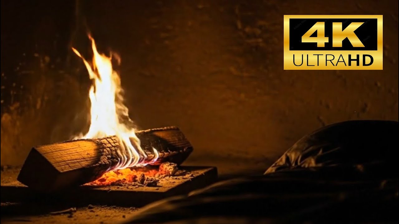 NO ADS🔥 Cozy Winter Christmas Cabin with Crackling Fireplace & Gentle Falling Snow | Relax & relief