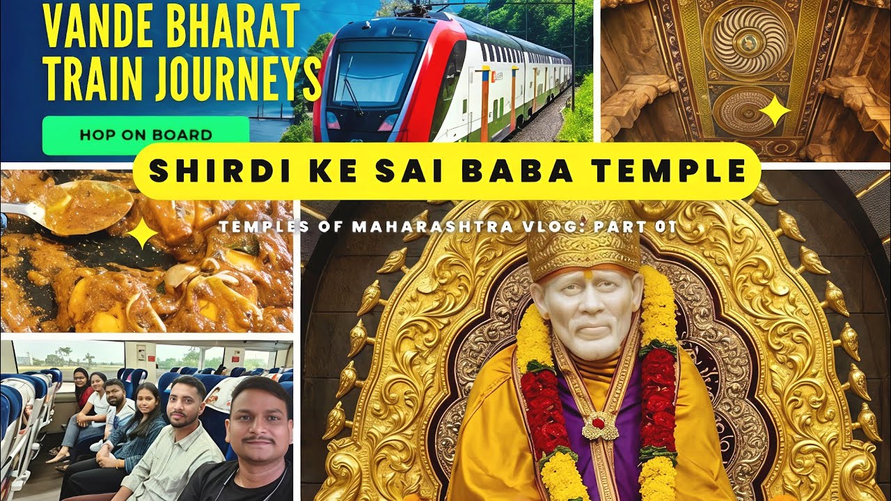 Shirdi ke sai baba vlog | vande bharat journey ♥️ | unlimited food | hotel stay | #shirdi #video 