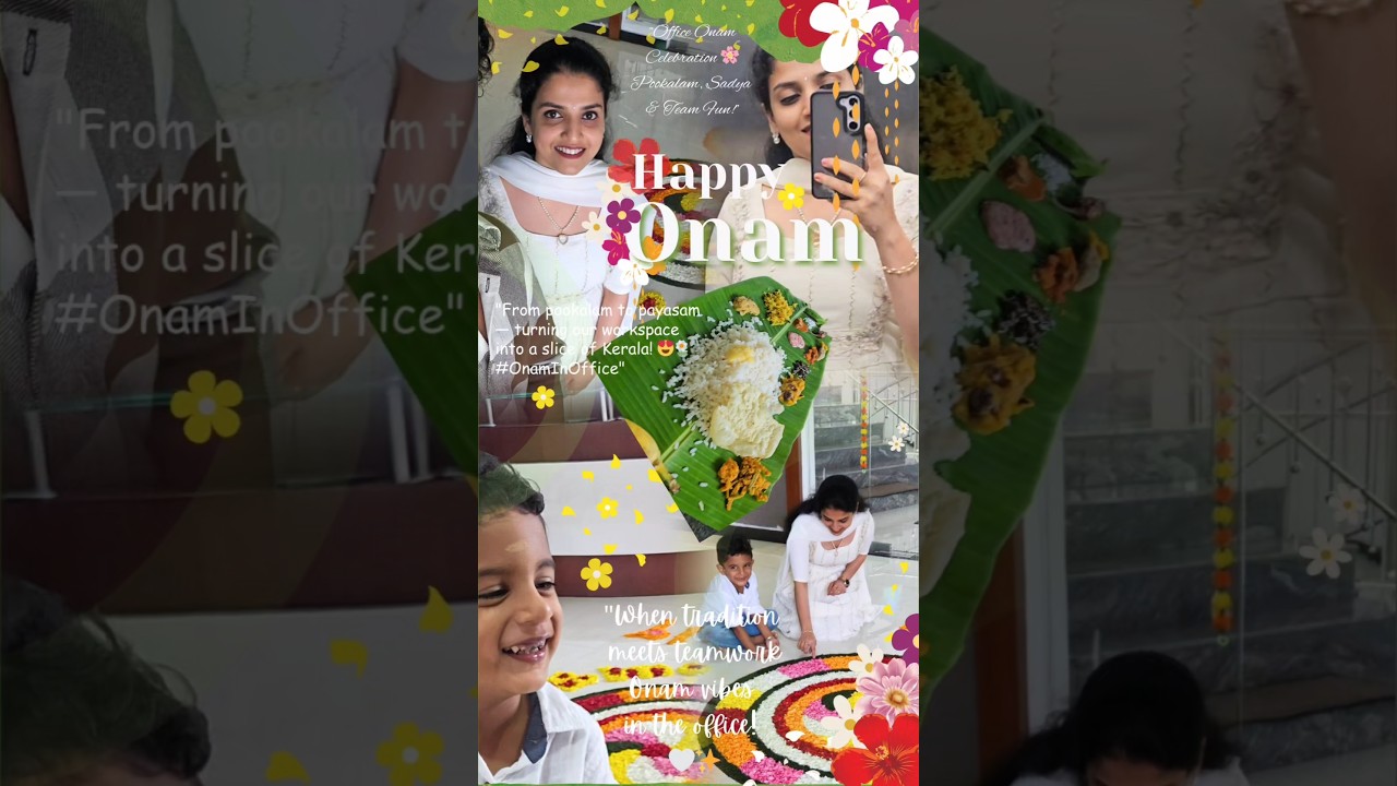 A Colorful ONam🌸Day At The Office