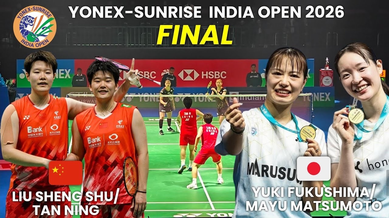 FINAL !!! Liu Sheng Shu Tan Ning vs Yuki Fukushima Mayu Matsumoto  India Open 2026   Badminton Kannu