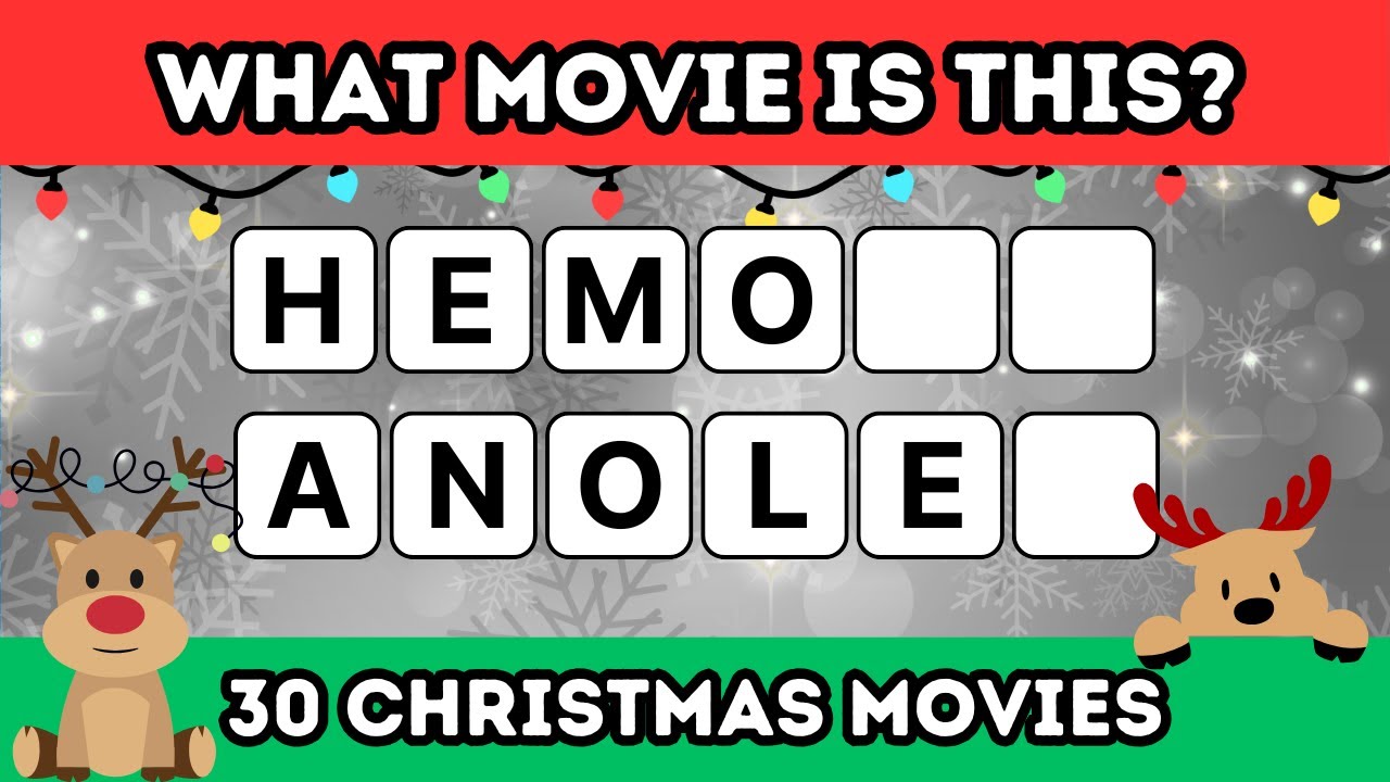 🎬 Unscramble the Christmas Movie Title! 🎄 Can You Guess Them All?
