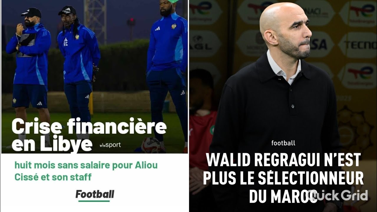 Incroyable! Aliou Cissé sans salaire depuis 8 mois !? Regragui et le Maroc c’est fini ?