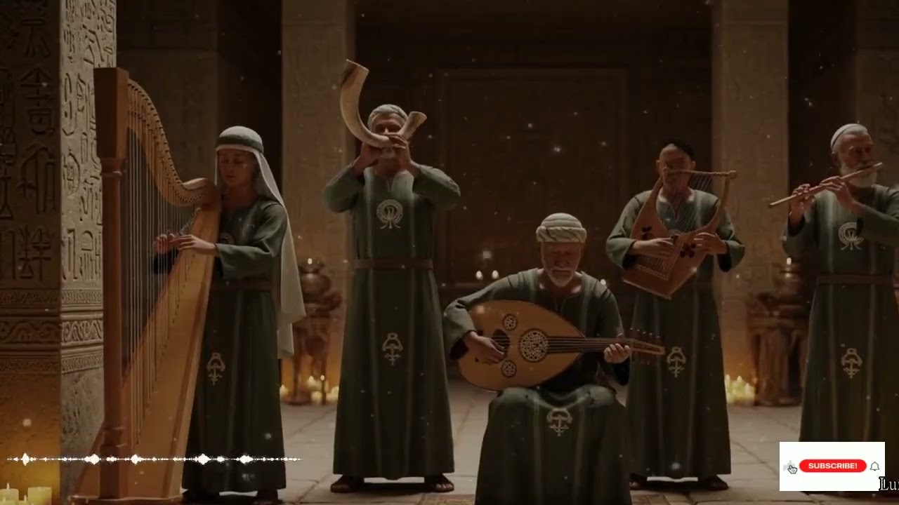 Cánticos Levíticos En Jerusalén Con Shofar E Instrumentos Santos En Reverente Adoración A Adonai