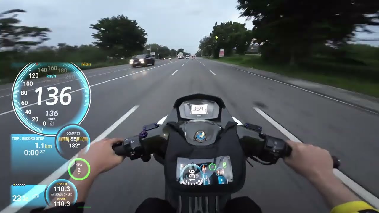 NMAX V2 183cc topspeed with Ulysse GPS