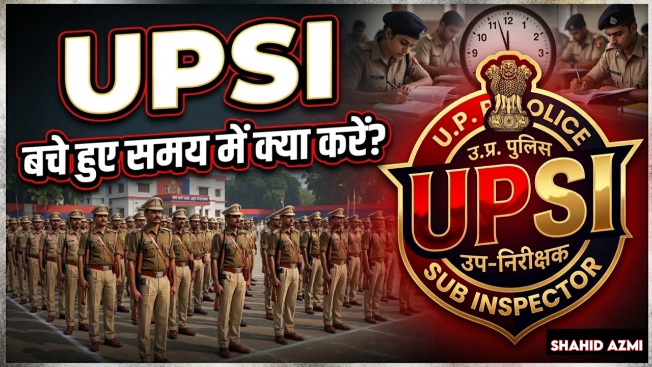 UP SI Exam क्या पढ़ें Final Strategy | घबराना नहीं, ऐसे करें तैयारी #upsi 