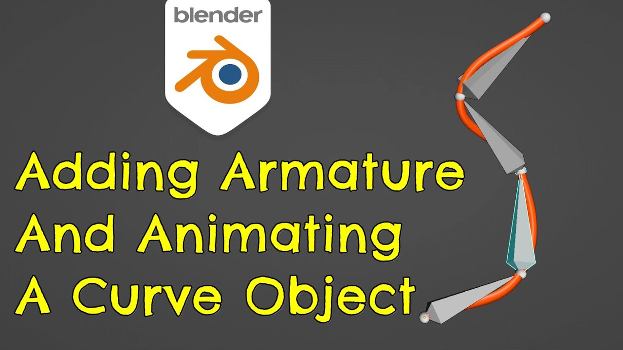Как добавить арматуру к объекту Curve | Учебное пособие по Blender 4.0
