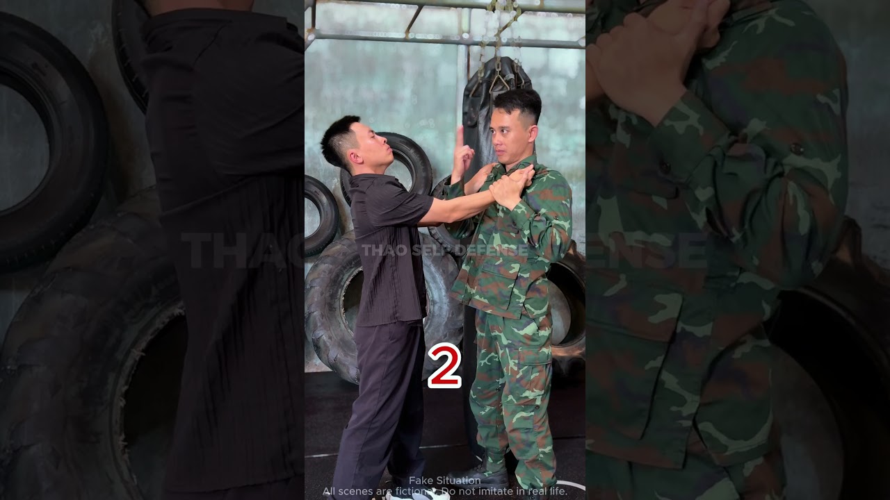 Bądź gotowy na nieoczekiwane [4178][SAMOOBRONA THAO] #vothuat #kungfu #sztuki walki #szorty #obrona