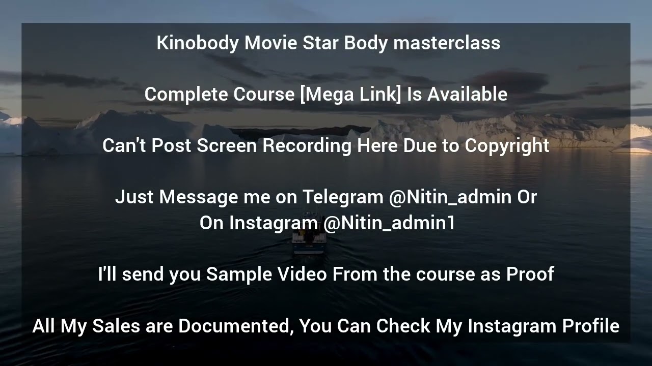 Kinobody Movie Star Body Masterclass