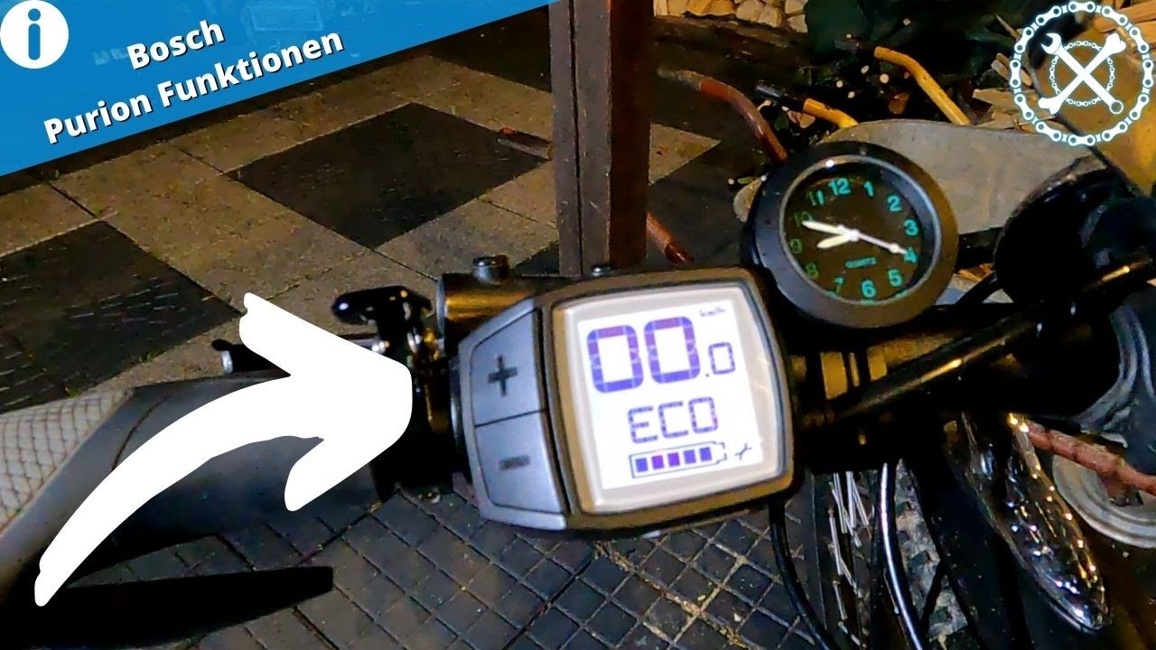 Bosch Purion Display Funktionen und Einstellungen