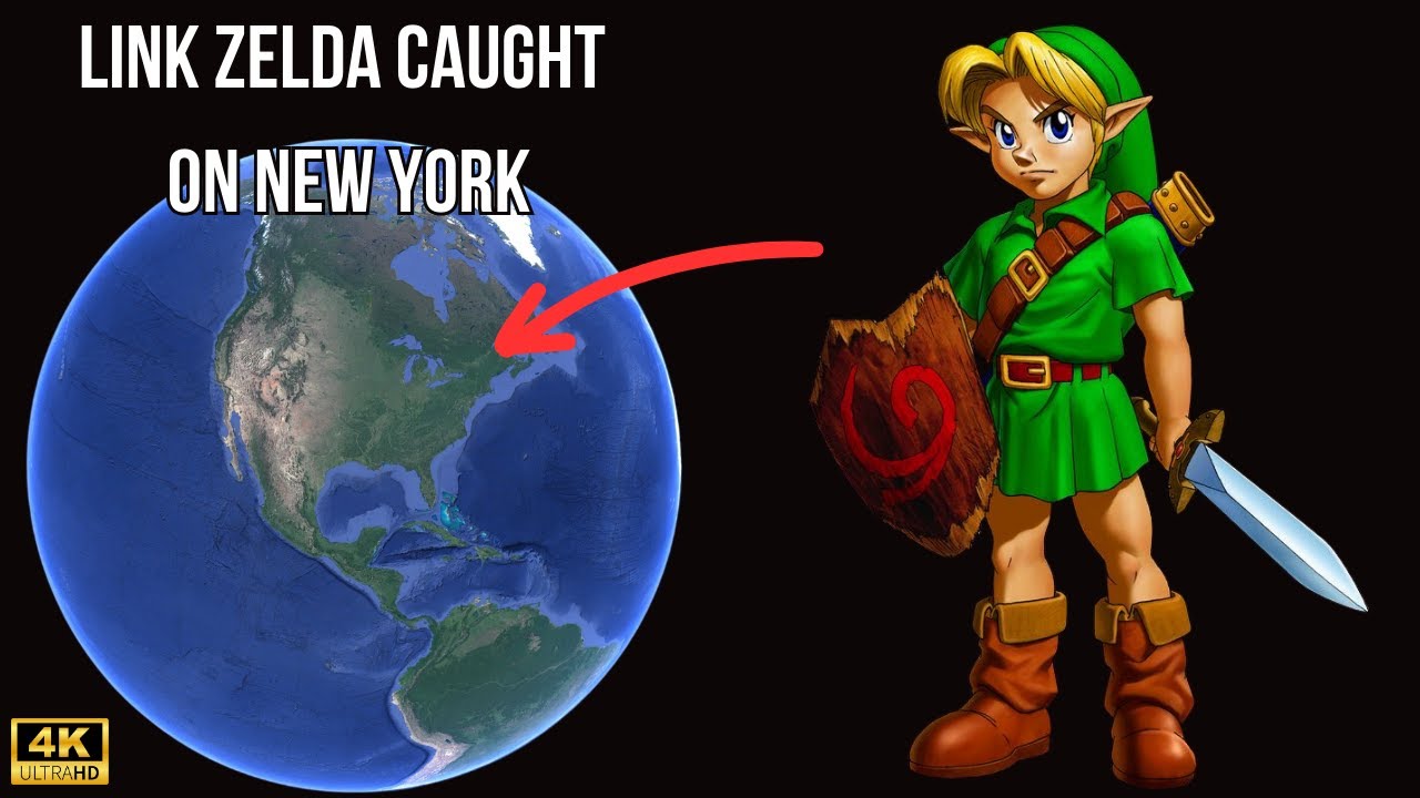 Link Zelda Walking Around New York 😱🥵 #googleearth #Zelda # Nintendo