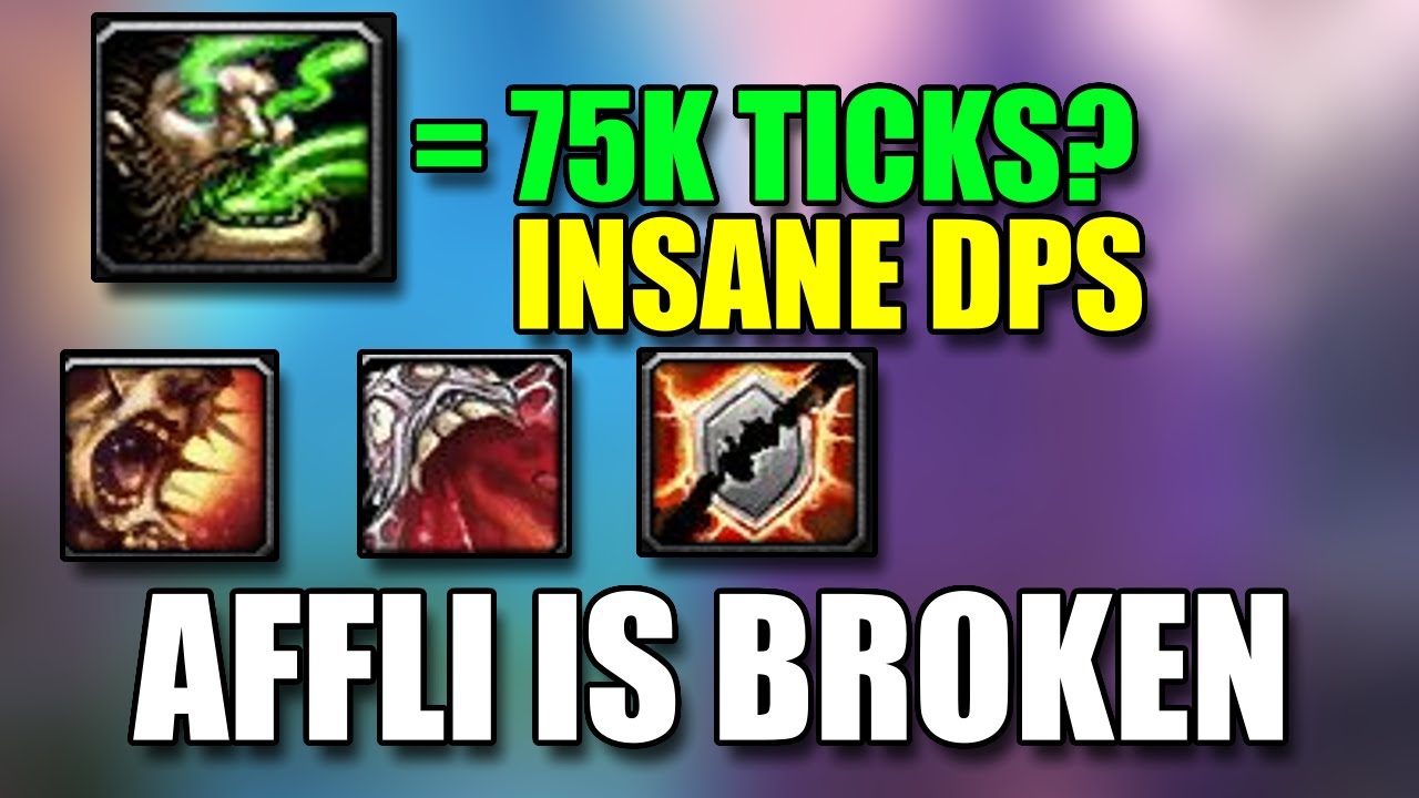 70k Drain Life Ticks Affliction Is Disgustingly Broken - 10.0.5 - This Warlock Spec Is Nuts