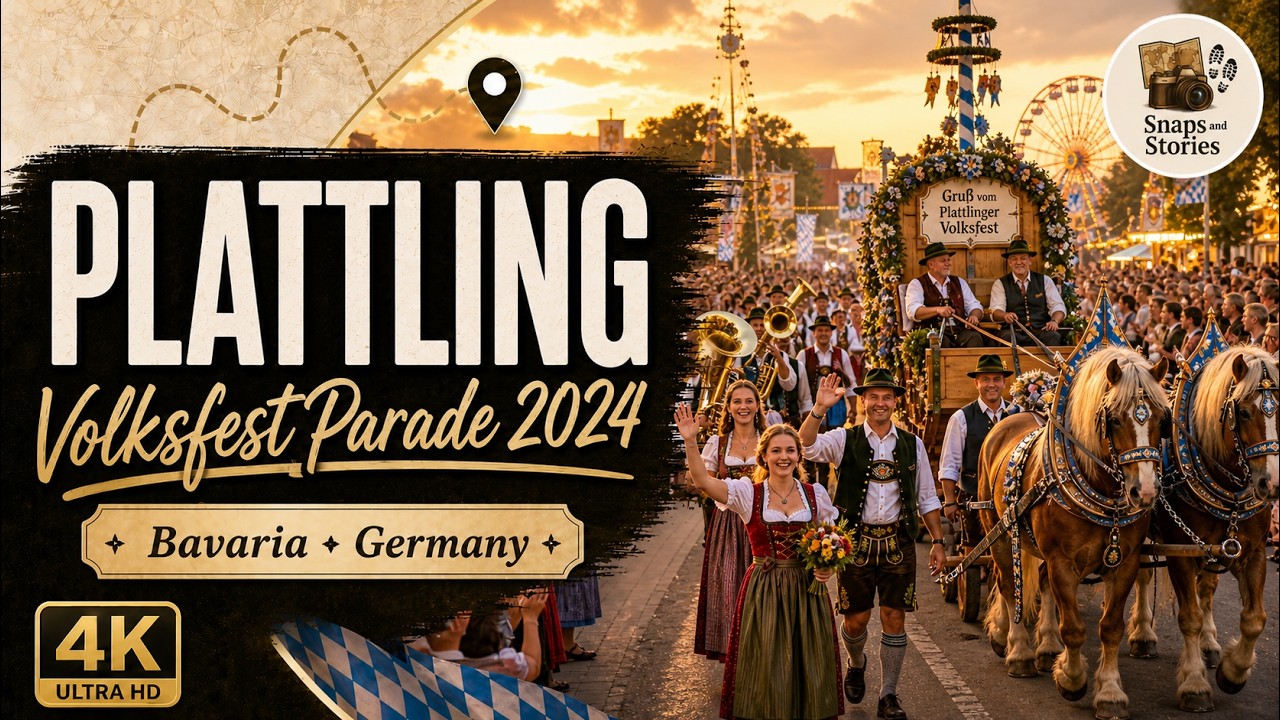 [4K] Volksfest Parade Plattling 2024 | German Festival | Frühlingsfest