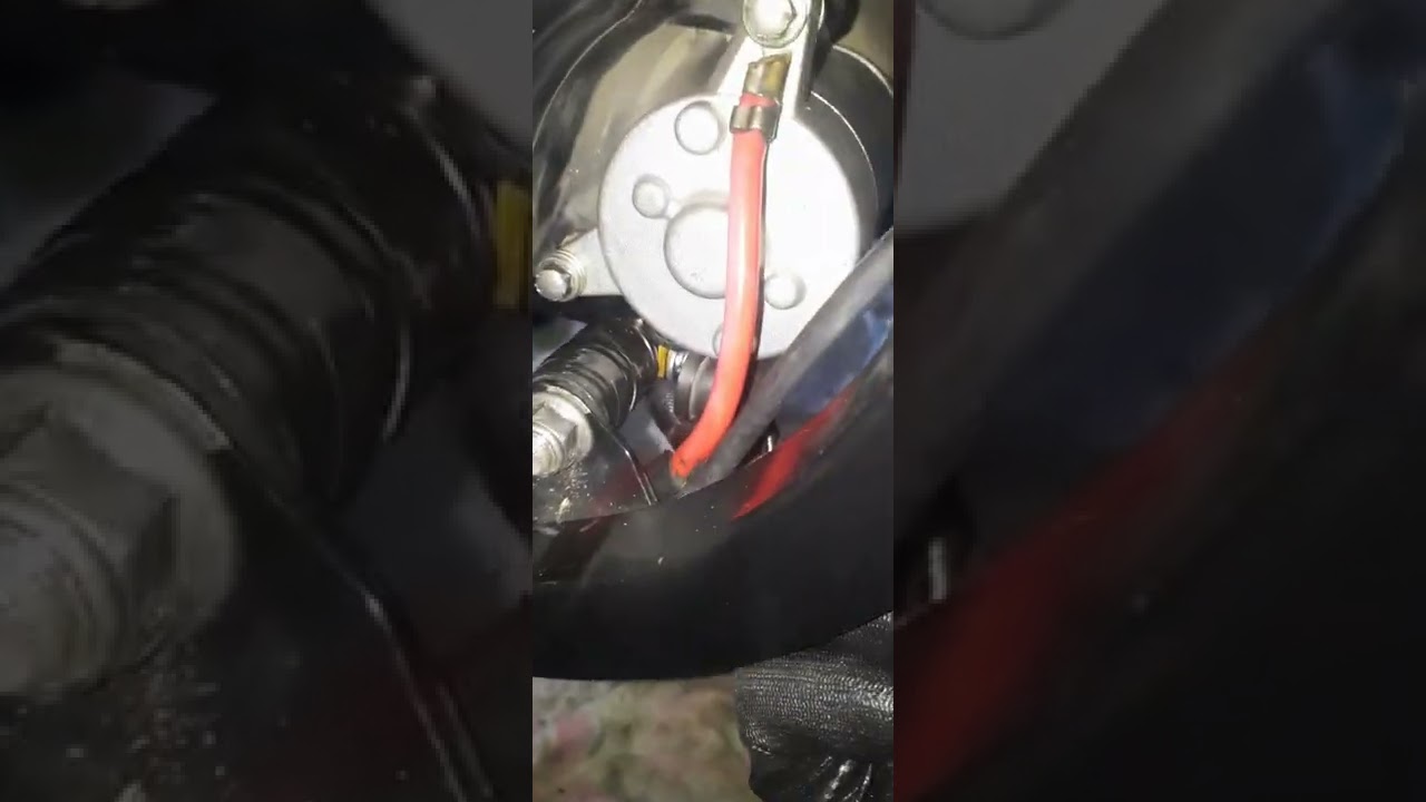 trocando o motor de partida, comet gtr