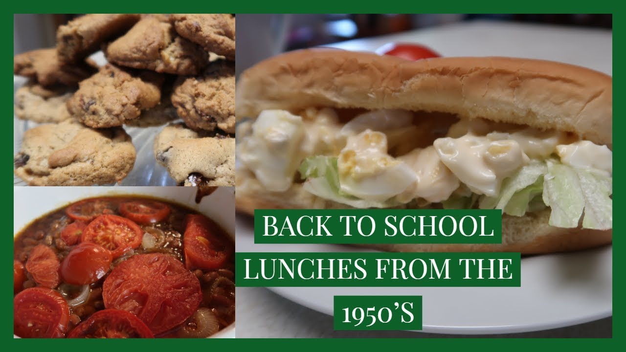 Back To School Lunches From The 1950's | Vintage Lunch Ideas