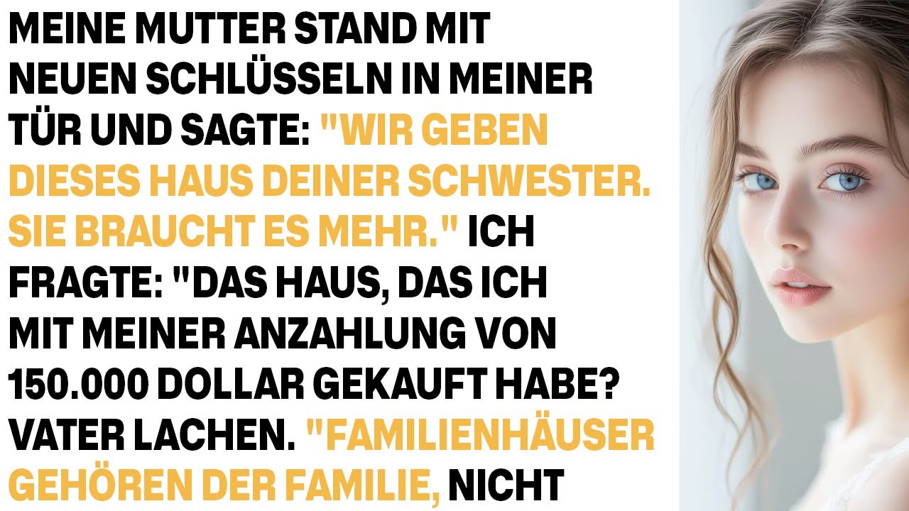 Meine Eltern gaben meiner Schwester mein 800.000-Dollar-Haus sie vergaßen dass mein Name im Grun