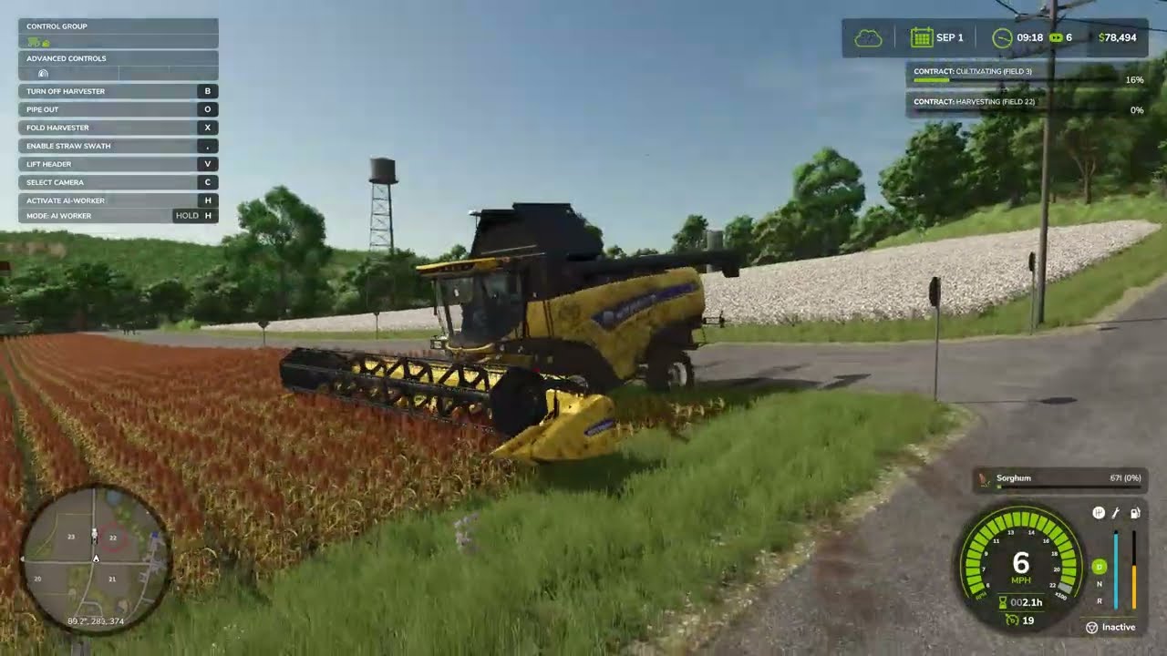 Farming Simulator 25 Let's Harvest and Cultivate some Fields