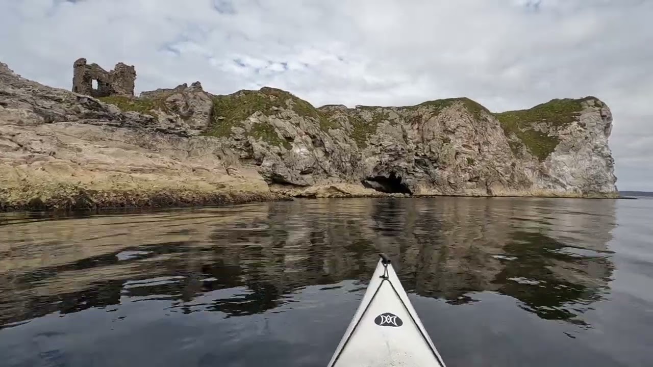 Kayaking around the Antrim coast