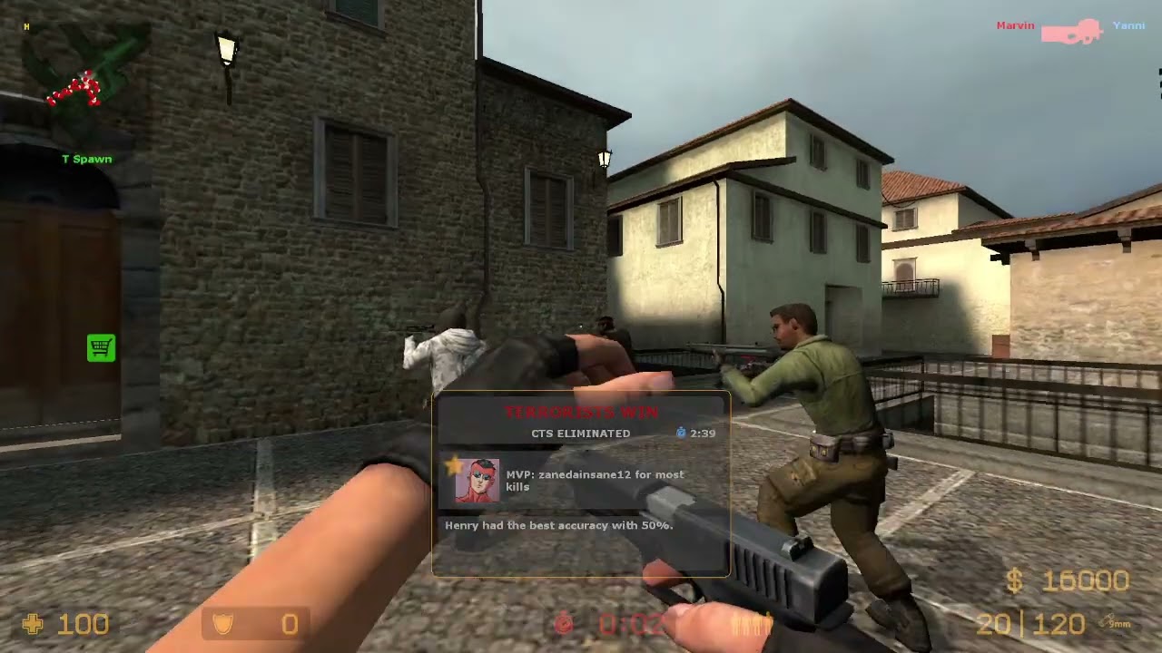 Counter strike source 99 bots again sup doe ye ye (I might be back)