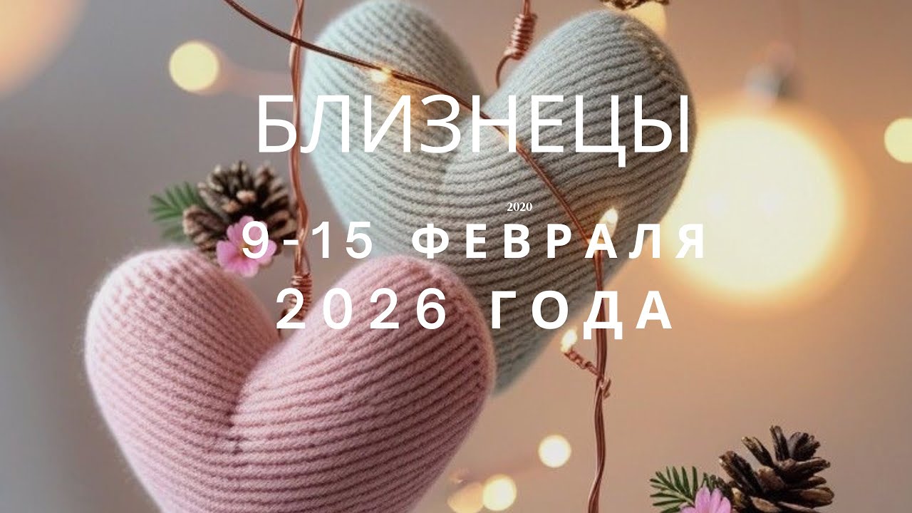 Близнецы, с 9 по 15 февраля 2026 года ❤️❤️❤️