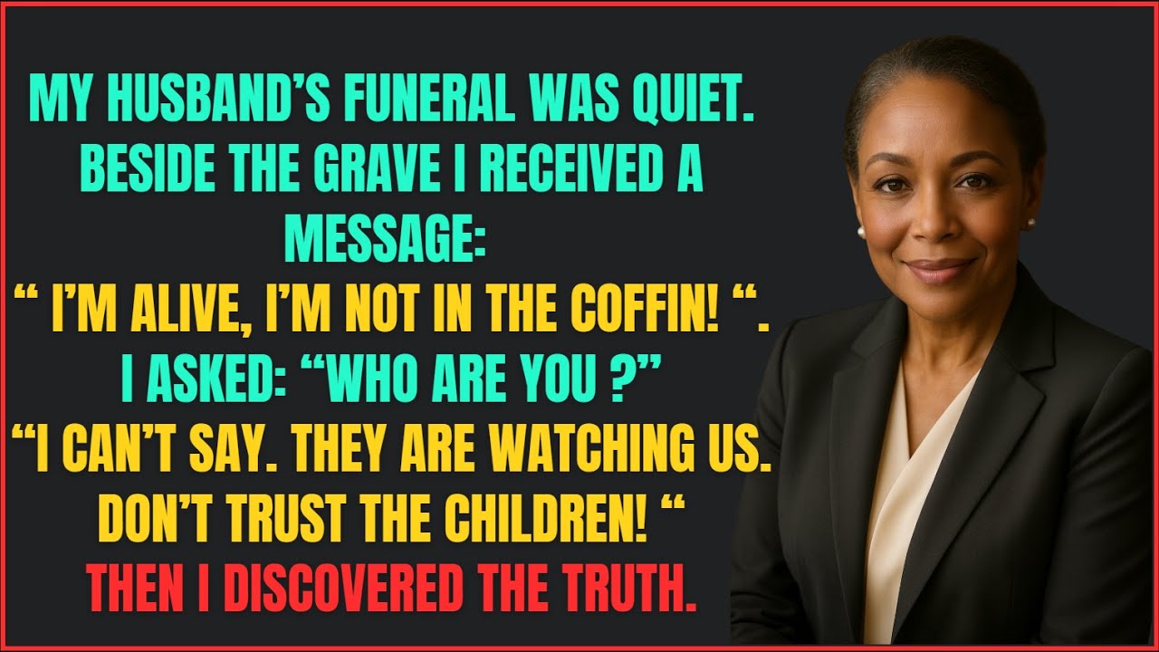 At my husband's funeral I got a message: 