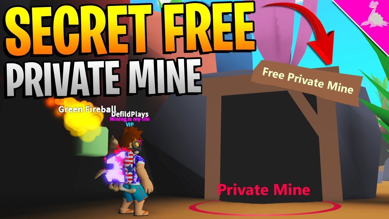 FREE PRIVATE MINE SECRET IN ROBLOX MINING SIMULATOR!