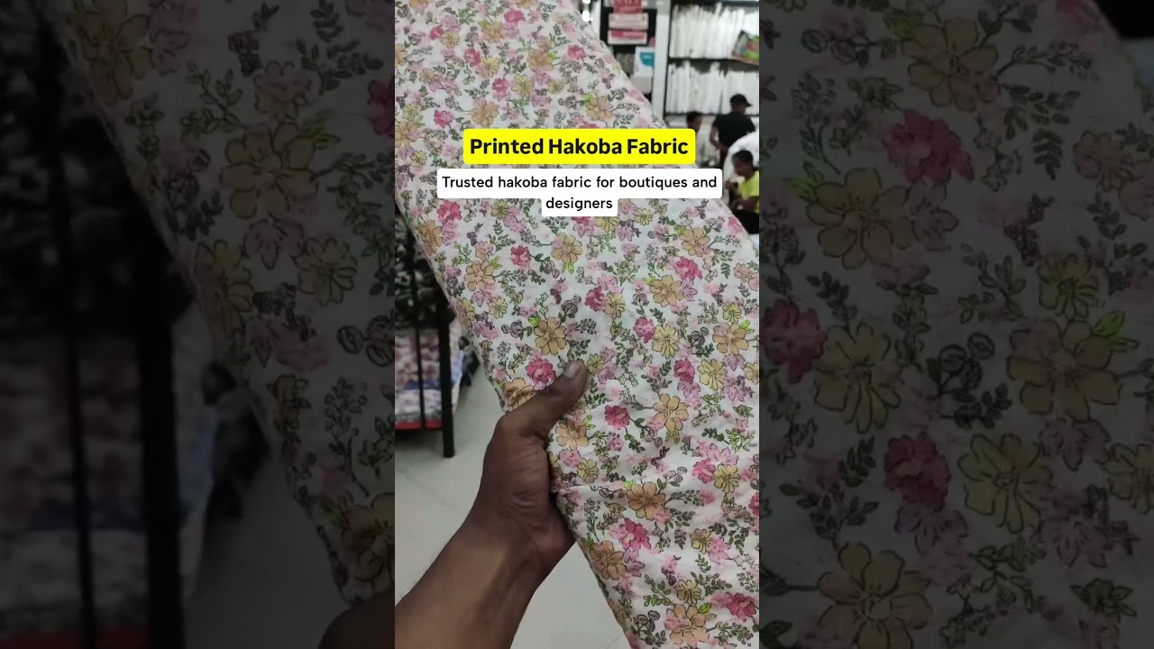 Printed Hakoba Fabric | Cotton Floral Collection&rdquo;