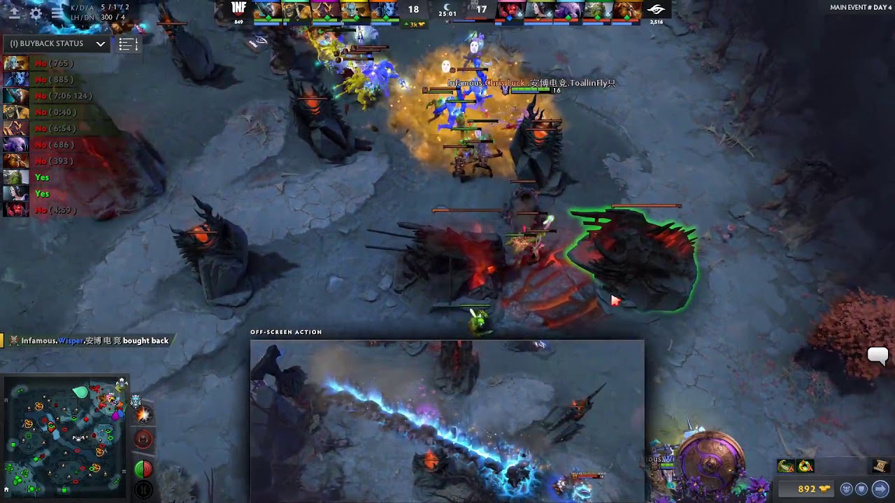 Infamous Gaming vs Team Secret at The International 2019