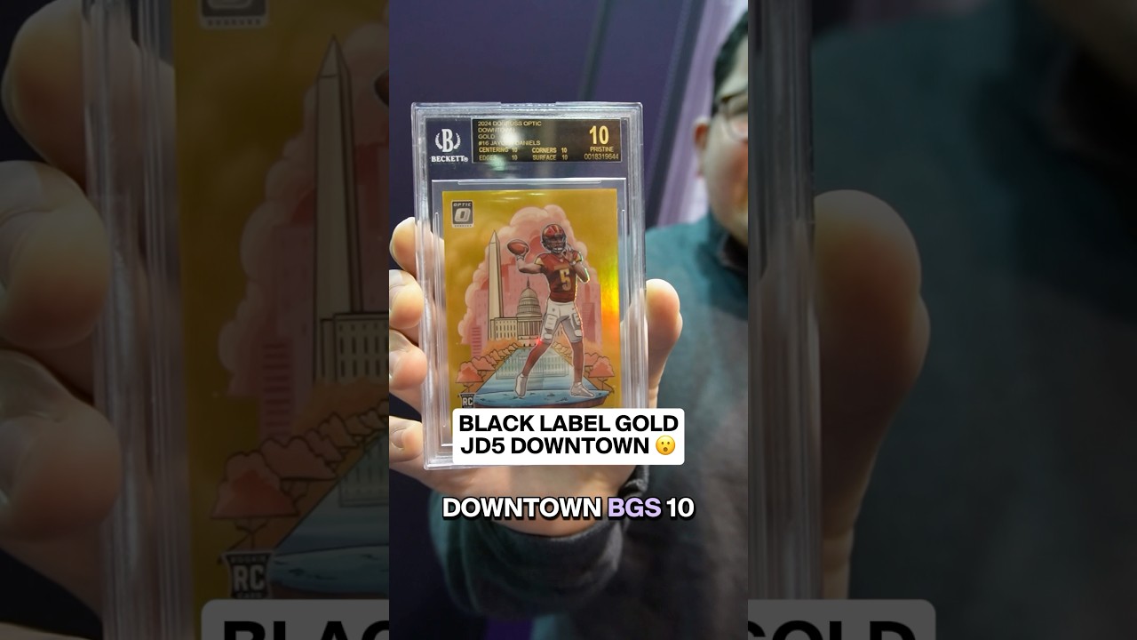 Jayden Daniel's Gold Downtown up for auction #shorts #sportscards #footballcards