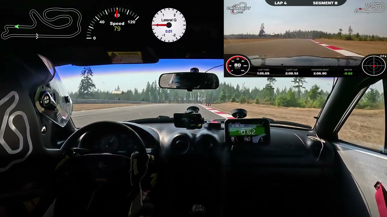 Driving The Miata at The Ridge Motorsports Park On 8/19/2023