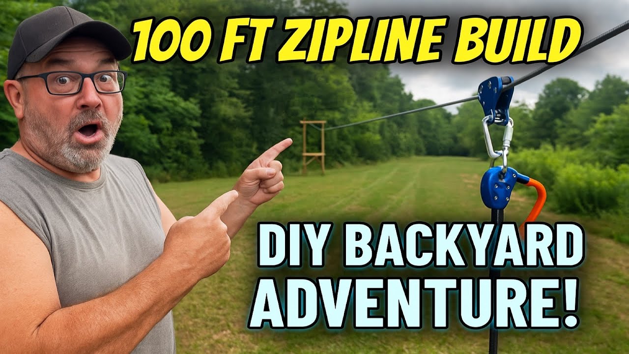 Installing a 100ft Backyard Zipline (Best DIY Ever!)
