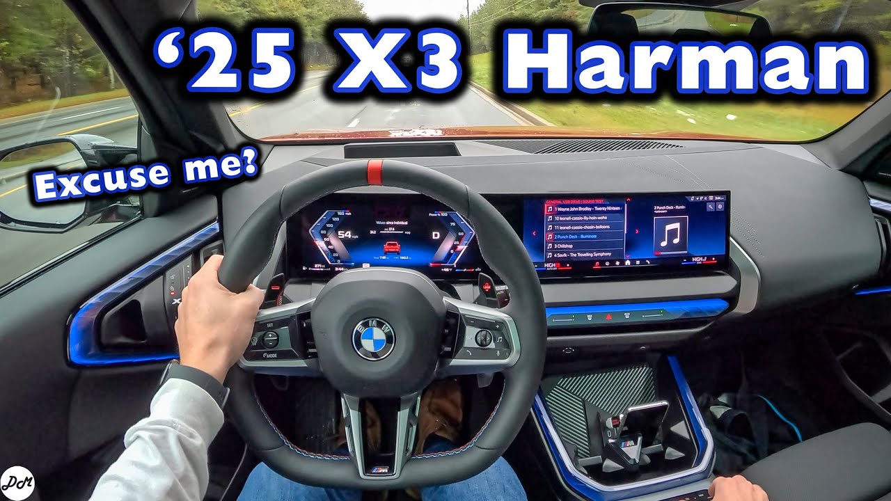 BMW X3 2025 года – тест звуковой системы Harman Kardon с 16 динамиками