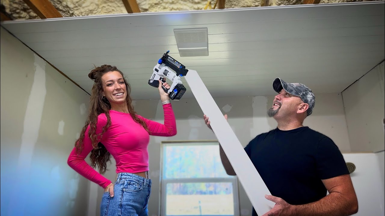 Installing Shiplap Ceiling | Building Our Own Home Ep.120