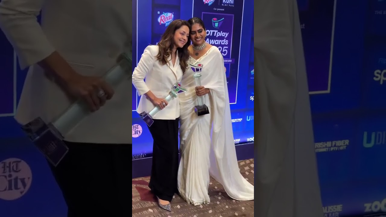 Jyothika and Nimisha Sajayan at OTT Play Awards 2025 🤍✨#Jyothika #NimishaSajayan #OTTPlayAwards2025