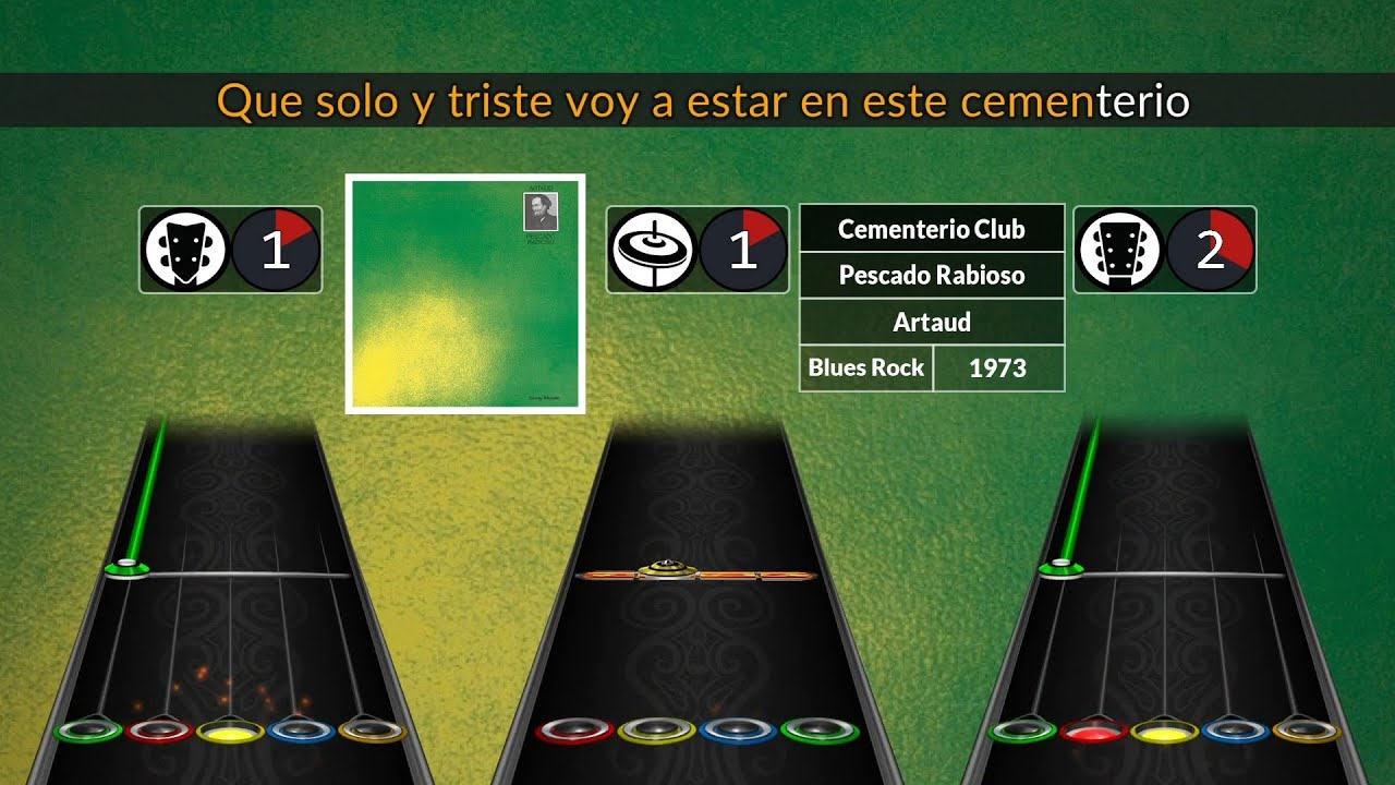 [Clone Hero] Pescado Rabioso - Cementerio Club [chart preview] [FULL BAND]
