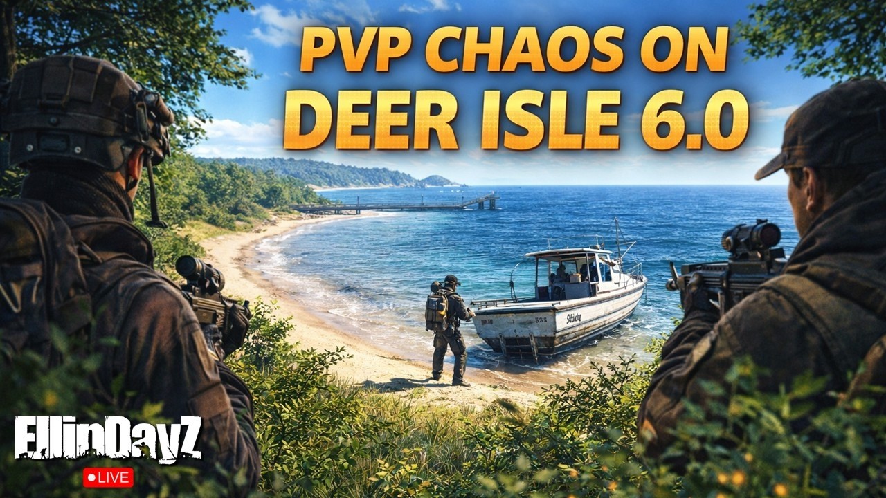 High Pop Deer Isle 6.0 PvP w/ Tonk – Chaos on Experimental | DayZ Live in 1440p #dayz #live